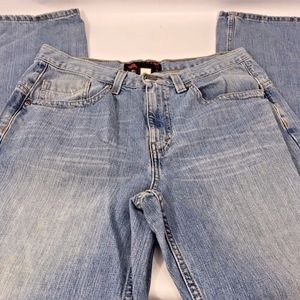 Hawk Light Wash High Rise Straight Skate Jean